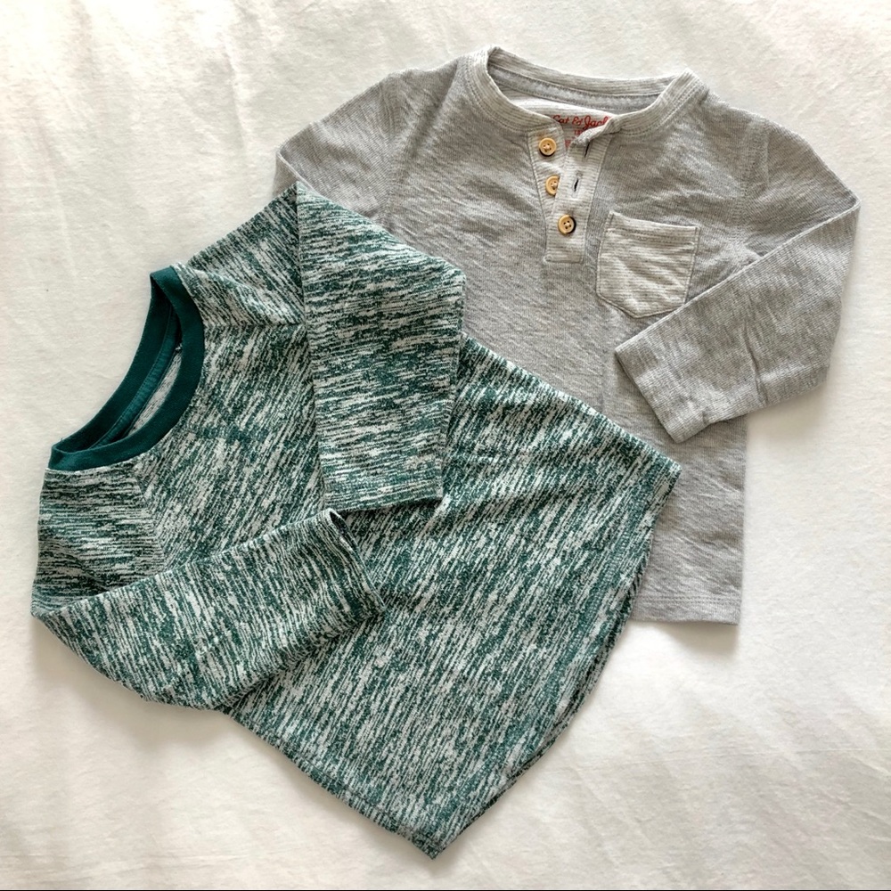Cat & Jack Long Sleeve T-Shirt Bundle (18M)